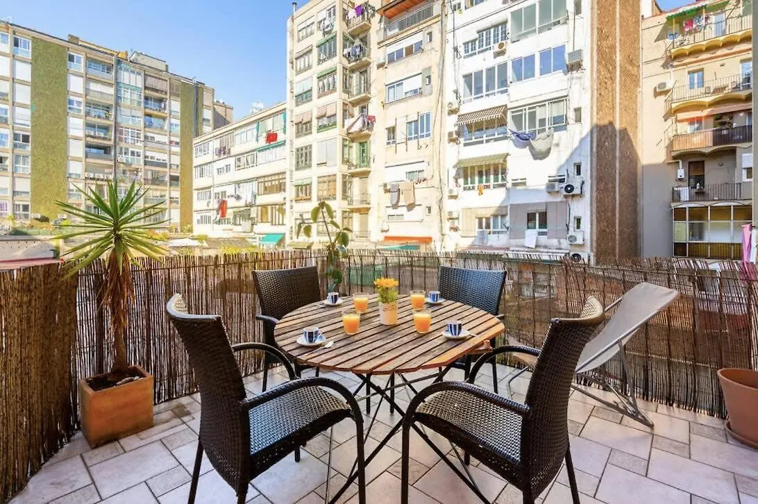 Historic Apartment With Private Terrace In Example Barcelona