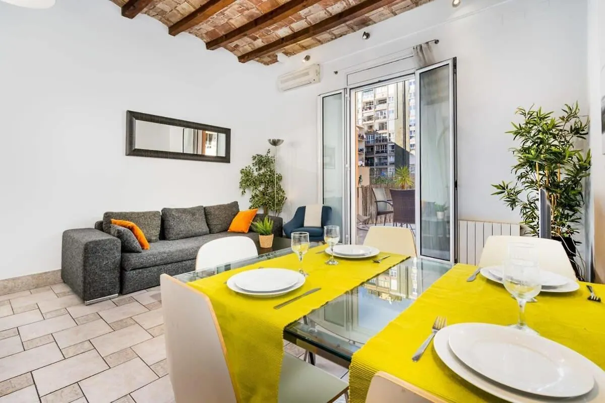 Historic Apartment With Private Terrace In Example Barcelona