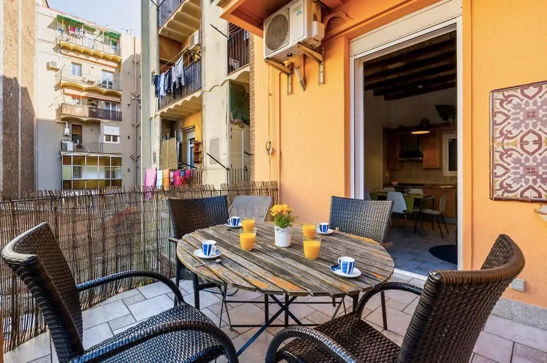 Historic Apartment With Private Terrace In Example Barcelona